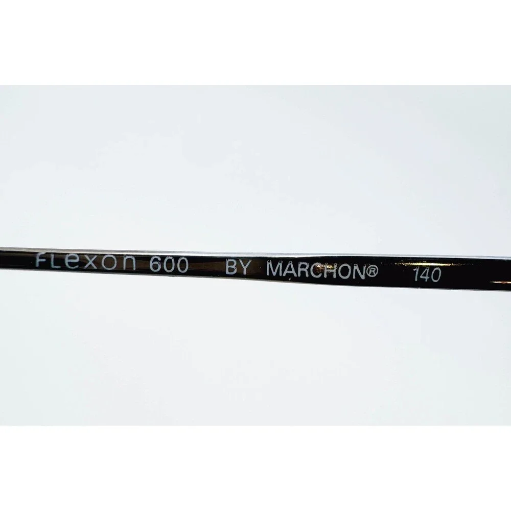 Flexon 600 Eyeglasses Unisex Brown Shiny Metal Oval Frame 52-18-140